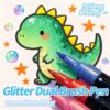 24st dual tip glitter målarpennor 48 färger akryl