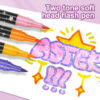 24st dual tip glitter målarpennor 48 färger akryl