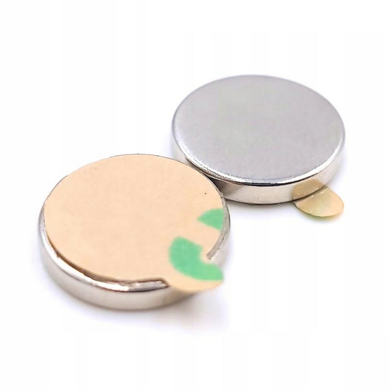 Neodym plattmagnet 8x1 mm med 3m tejp 10-pack – självhäftande superstark magnet - bild 3