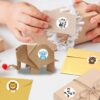 Motivasjonsklistremerker 500-pakning på rull – zoo dyr 2,5x2,5 cm – for barn og skole