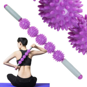 360° roterande massagerulle med 5 roterande bollar