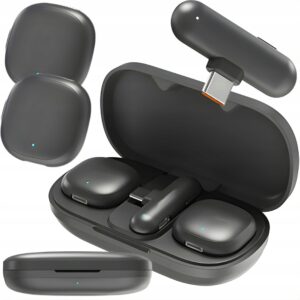 Trådlösa Lavalier Mikrofoner 2-Pack USB-C – för iPhone, Android & Inspelning