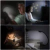 Led läslampa med klämma – uppladdningsbar boklampa med flexibel arm