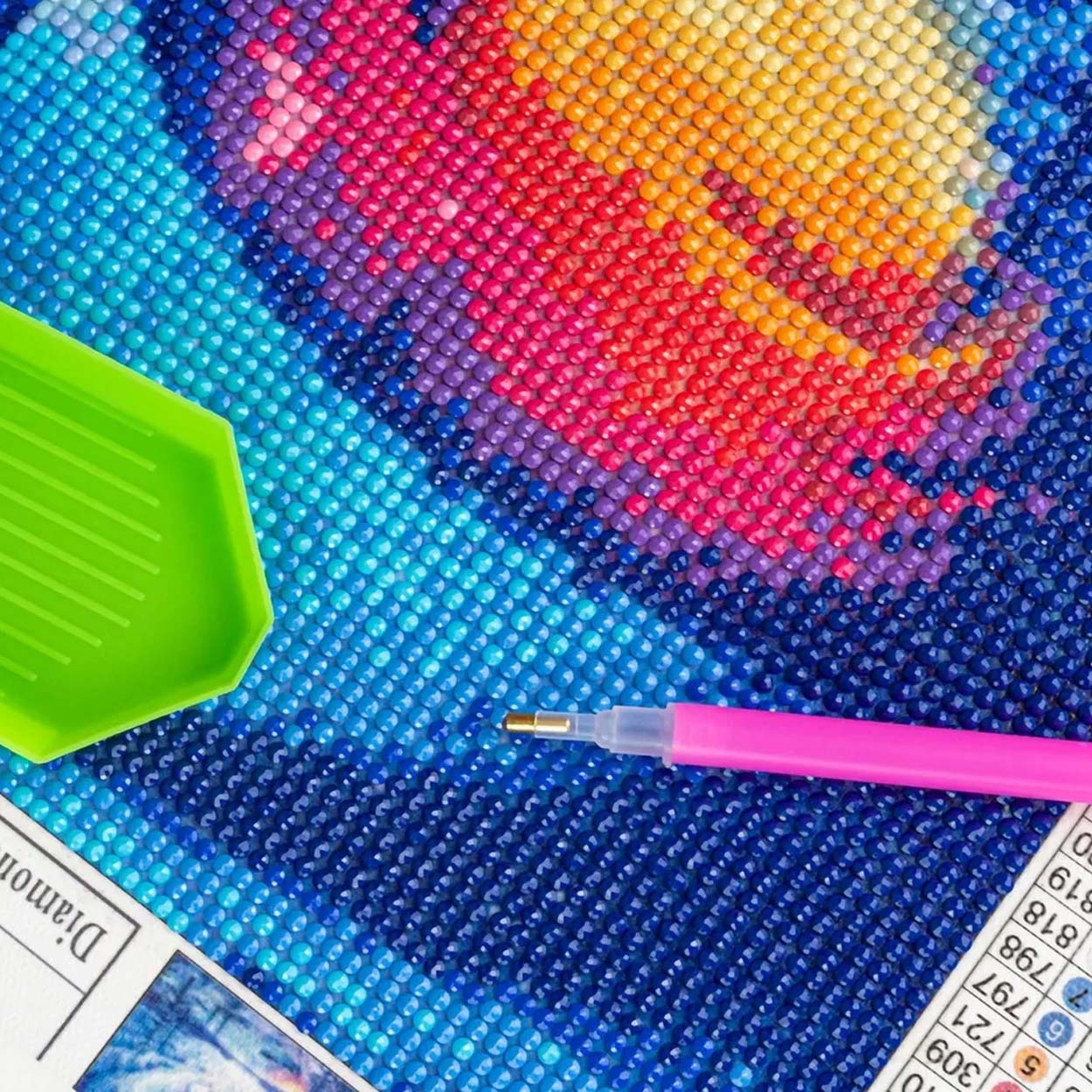 Diamantmaling 5d 30x40 cm – løvenes konge og løver – komplett diamond painting-sett - bilde 6