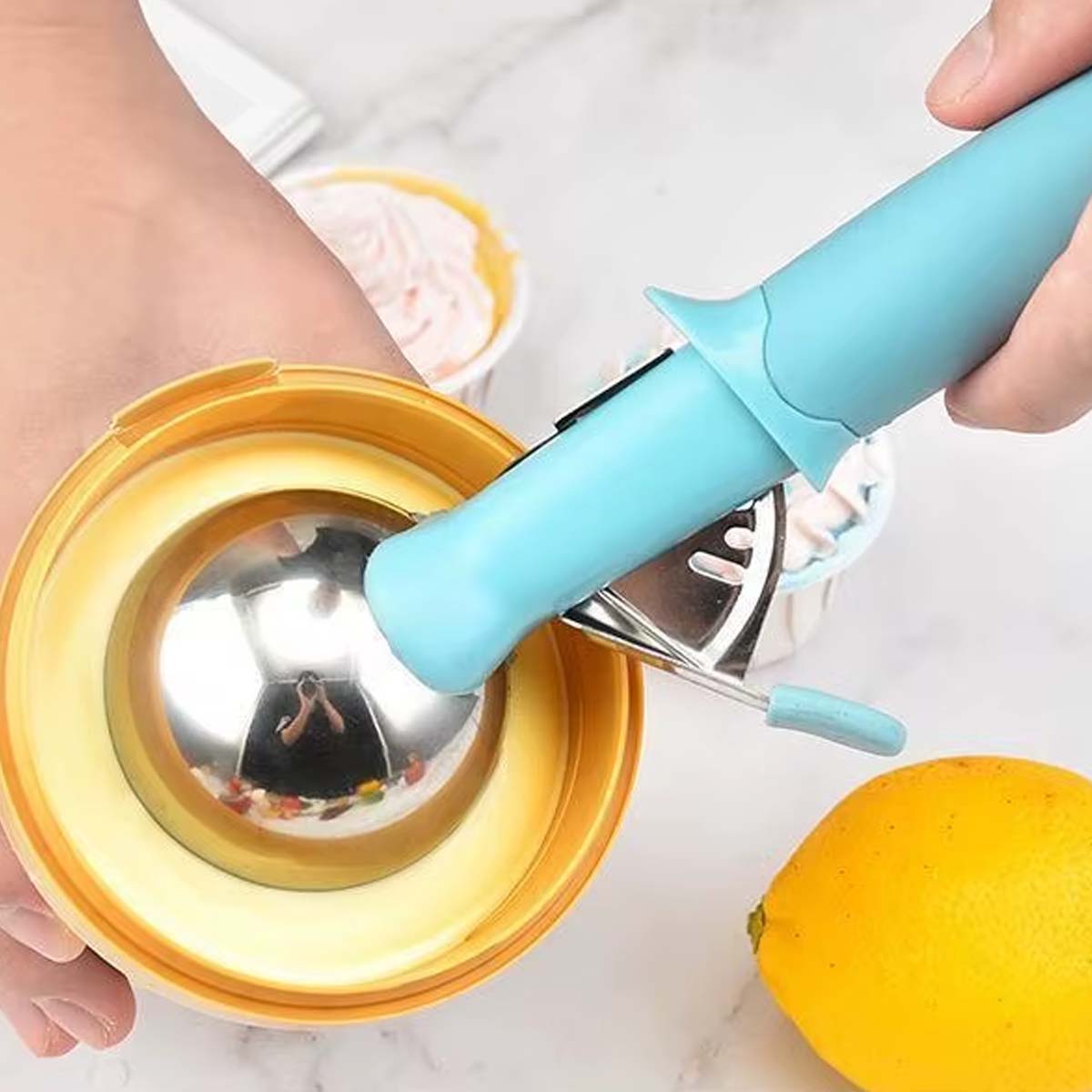 Iskremscoop med 1-klikk utløser for perfekte iskremkuler 6 cm - bilde 10