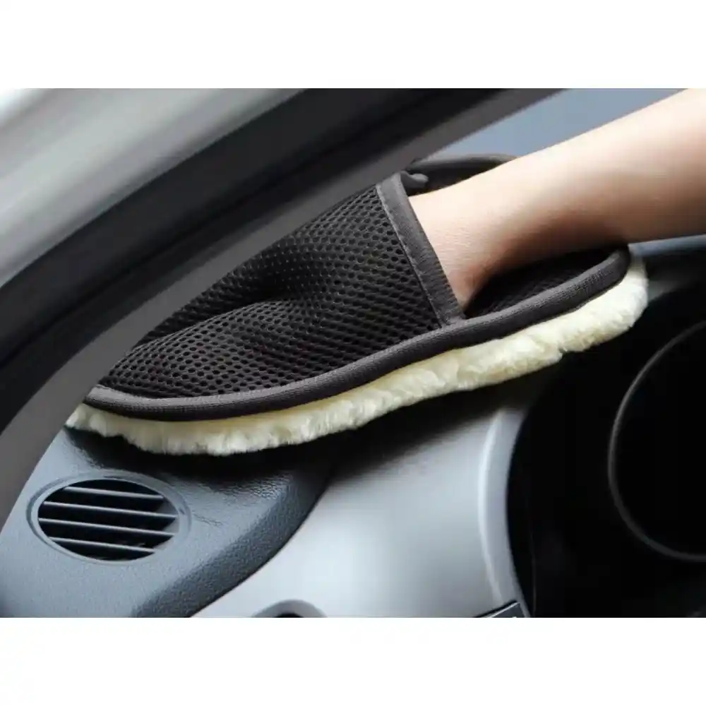 Mikrofiber vaskehanske til bil – skånsom bilvask og detailing for lakk, felger og glass - bilde 6
