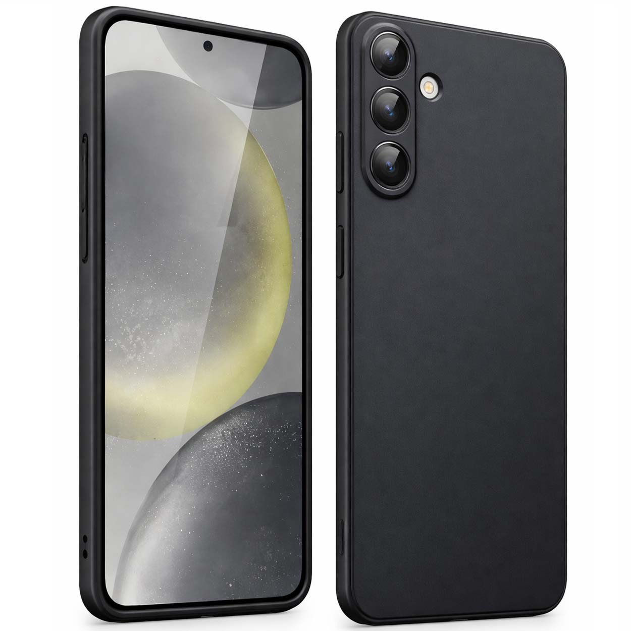 Samsung galaxy s25 plus mobilskal – mjukt tpu silikonskal, stöttåligt & reptåligt, svart
