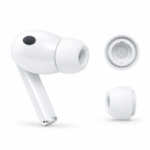 Silikon Ear Tips för Samsung Galaxy Buds3 Pro – Vit M med Tryckavlastningshål