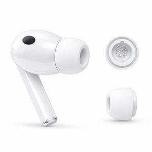 Silikon Ear Tips för Samsung Galaxy Buds3 Pro – Vit S med Tryckavlastningshål