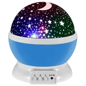 Stjerneprojektor nattlampe 2-i-1 med 360° rotasjon – nattlampe og takprojektor