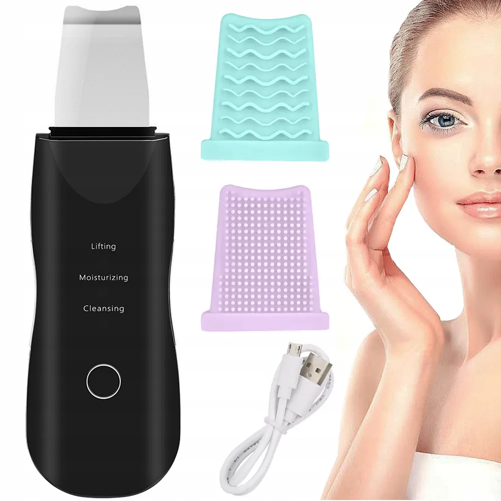 Ultraljudsrengöring för ansikte – kavitation peeling med 3 lägen & usb