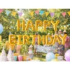 Happy birthday ballong girlang guld – foliebokstäver 13 delar dekoration