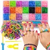 Armbandstillverkningsset XXL med 6800 gummiband i 22 färger – DIY-kit för smycken och pyssel