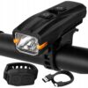 Uppladdningsbar Cykellampa LED – Framlampa med Tuta & Fjärrkontroll