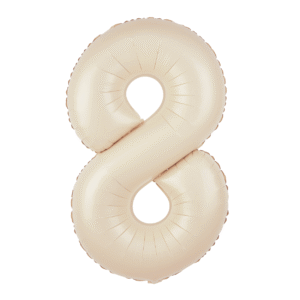 Folieballong Siffra 8 Kräm Beige 100 cm