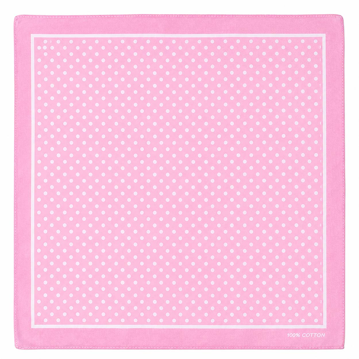 Bandana prickig 55 cm – rosa huvudduk scarf i bomull