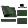 Grönt skrivbordsunderlägg deskmat 90x45 cm pu-läder