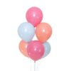 Pastellballonger laxrosa 30 cm 12 tum – 100-pack