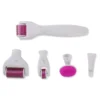6-i-1 derma roller-sett for microneedling ansikt, hals og kropp