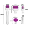 6-i-1 derma roller-sett for microneedling ansikt, hals og kropp