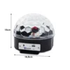 Disco-lampe | rgb diskokule med fjernkontroll bluetooth-høyttaler