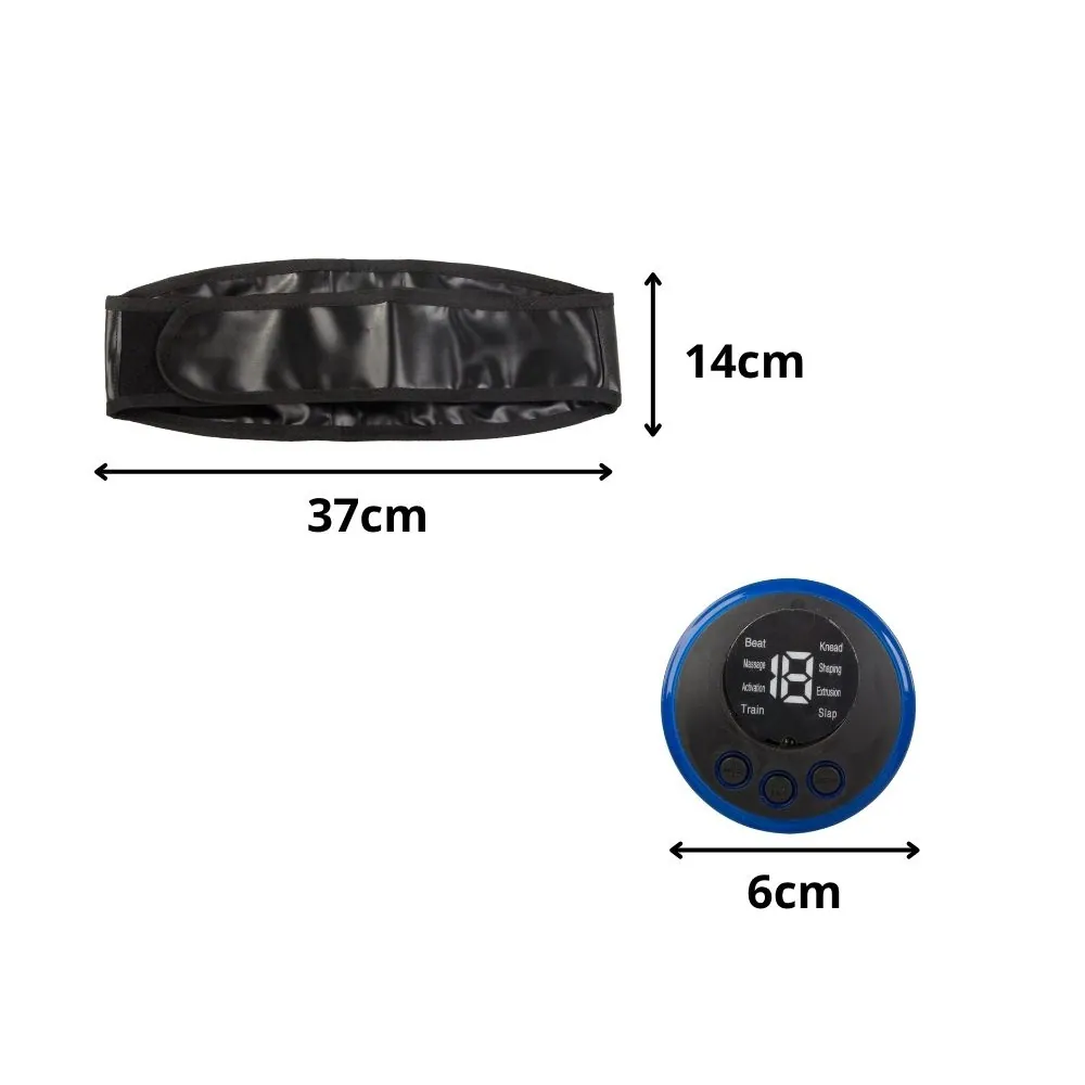 Ems treningsbelte for magemuskler med muskelstimulator og 8 programmer - bilde 4