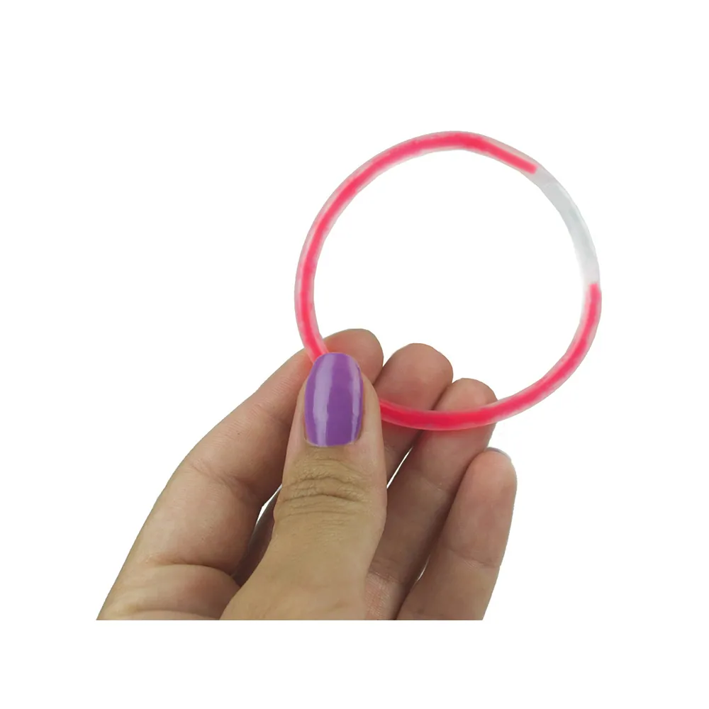 Fluorescerande glow armband 20 cm – färgglada ljusstickor för fest, event & festival (100-pack) - bild 2