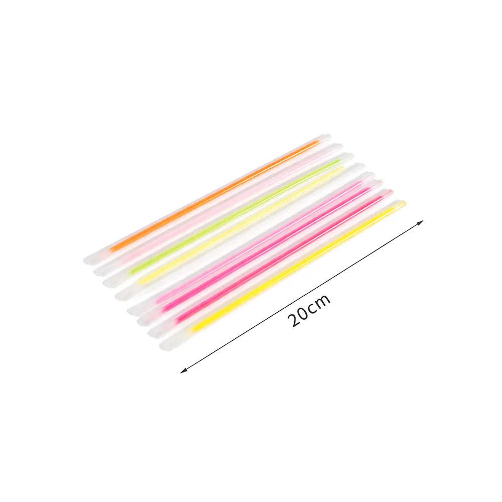 Fluorescerande glow armband 20 cm – färgglada ljusstickor för fest, event & festival (100-pack) - bild 6