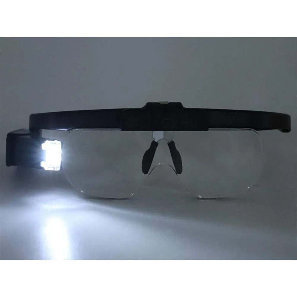 Förstoringsglas med pannband & led – 1. 5x–4. 5x med utbytbara linser - bild 5