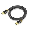 Hdmi 2. 1 ultra high speed kabel 8k@60hz, 4k@120hz guldpläterad 2m