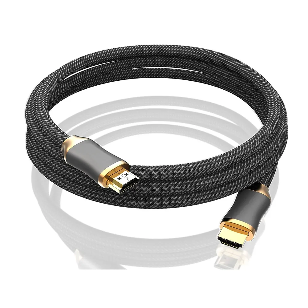 Hdmi 2. 1 ultra high speed kabel 8k@60hz, 4k@120hz guldpläterad 2m - bild 8