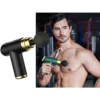 Mini massagepistol – kompakt och kraftfull muskelmassager med 6 hastigheter, 4 massagehuvuden och usb-c-laddning