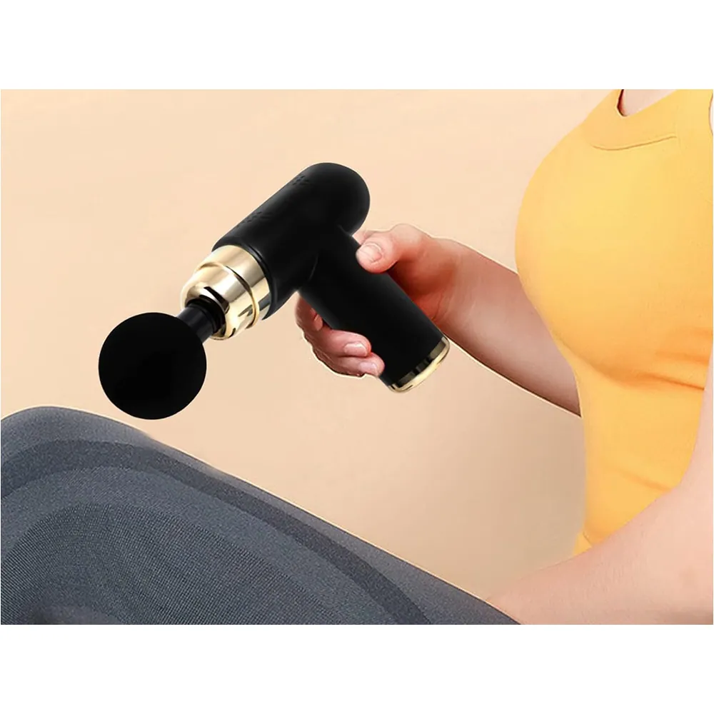 Mini massagepistol – kompakt och kraftfull muskelmassager med 6 hastigheter, 4 massagehuvuden och usb-c-laddning - bild 7