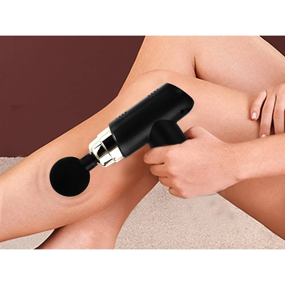Mini massagepistol – kompakt och kraftfull muskelmassager med 6 hastigheter, 4 massagehuvuden och usb-c-laddning - bild 8