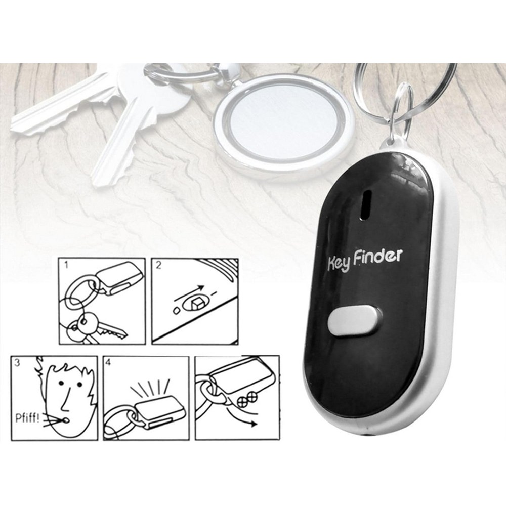 Nyckelhittare key finder med visselfunktion svart - bild 4