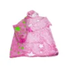 Oversize fleecegenser teppe med ermer og hette snuggie rosa