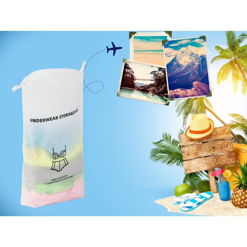 Reseorganiser för underkläder – vattentät förvaringspåse 30x20cm transparent - bild 8