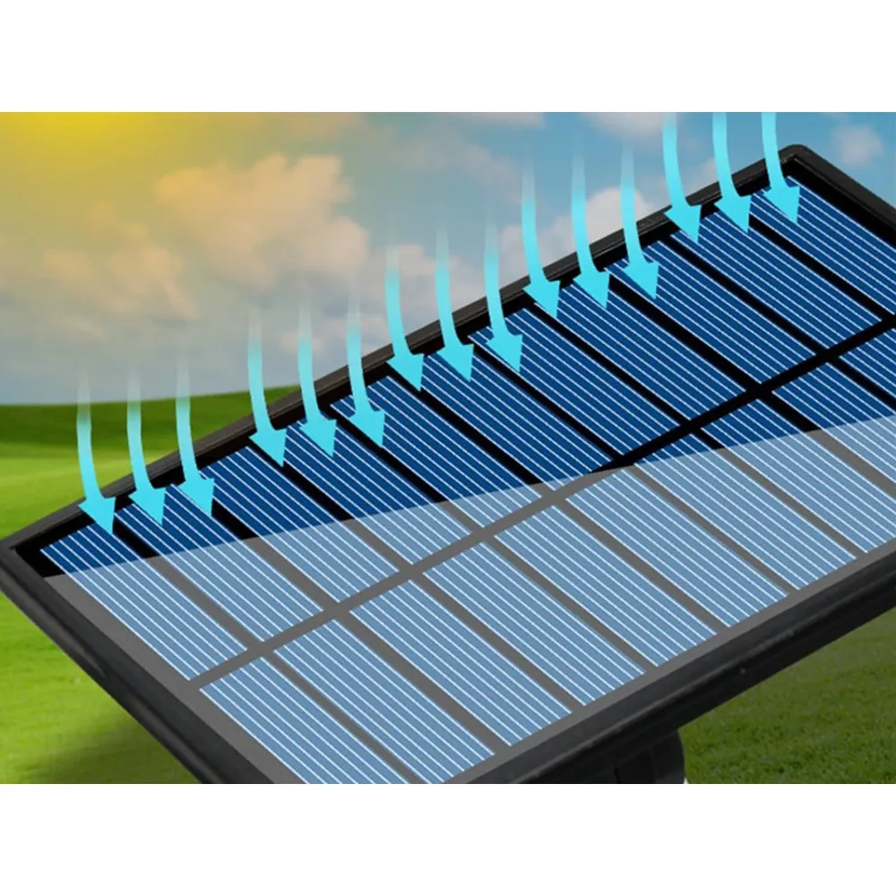 Solcellsdriven spotlight med rörelse- och skymningssensor, extra solpanel - bilde 5