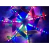 Stort led flygplan i skumplast 47 cm – glidflygplan med led-ljus blå