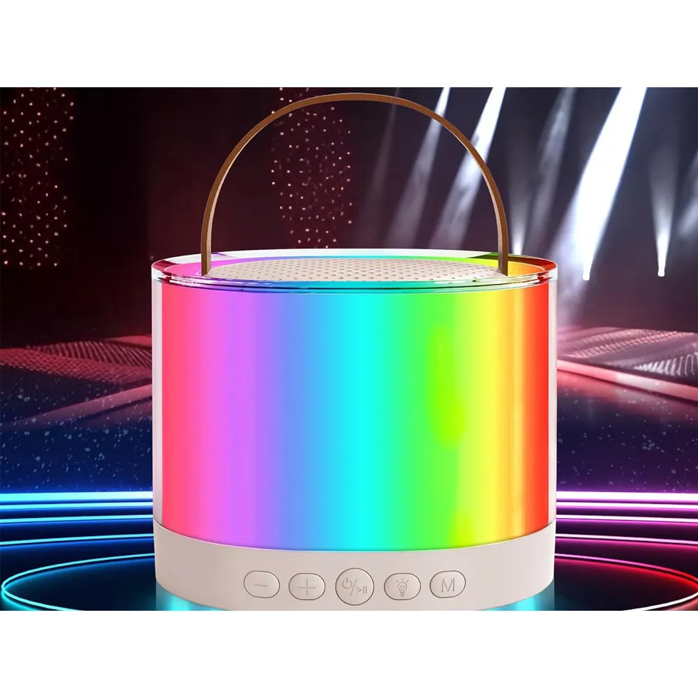 Trådlöst karaoke set med bluetooth högtalare och rgb-belysning - bild 3