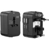 Universal reiseadapter med 2x usb – internasjonal reiseplugg for asia, uk, eu, us og aus